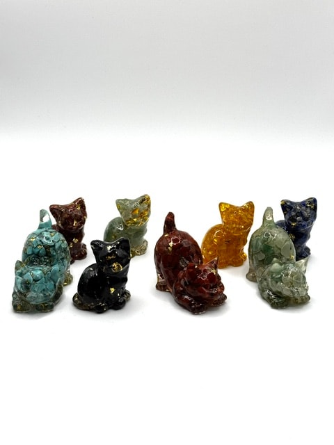 Crystal Cat Figurines