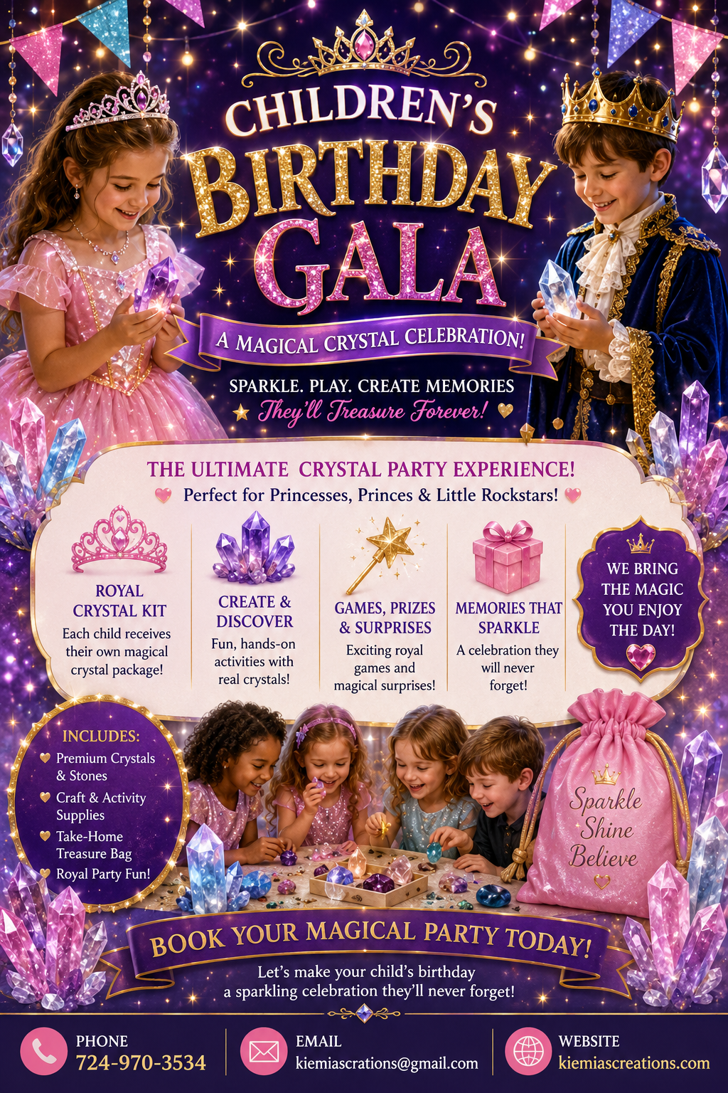 Children's Birthday Gala flyer