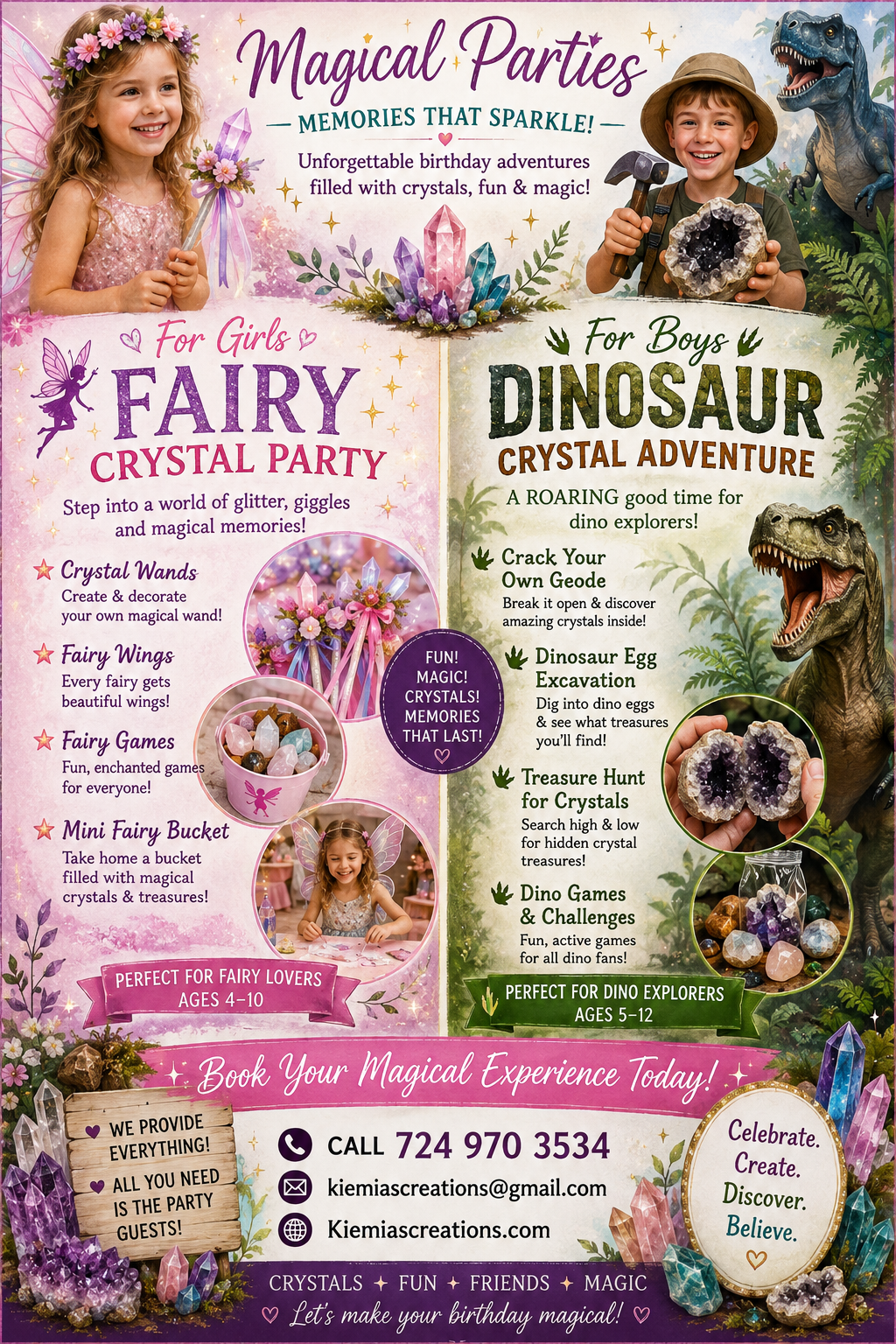 Fairy Crystal Party flyer
